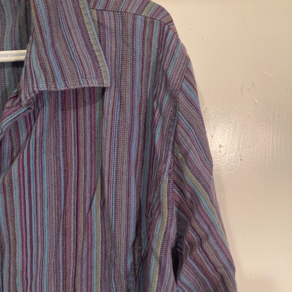 Striped zip up blouse - Picture 2 of 6